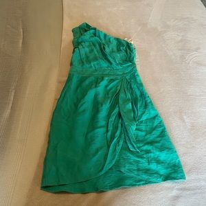 Green BCBG Generation one shoulder dress size 0